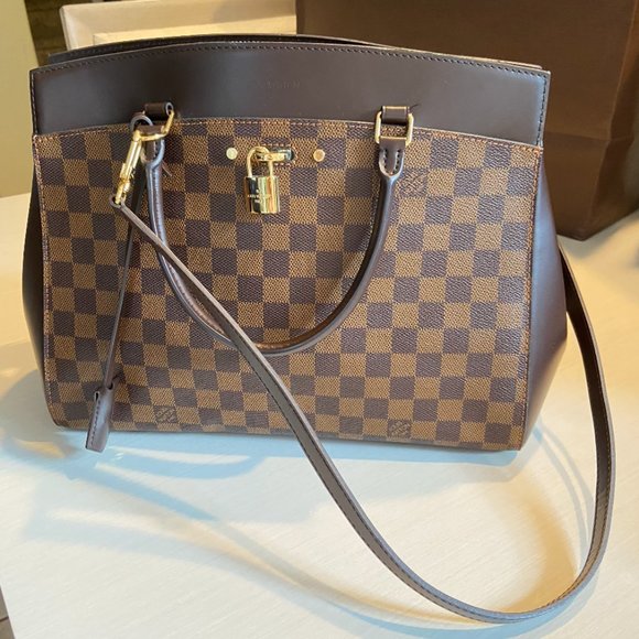 Louis Vuitton Rivoli MM Damier Ebene Satchel | Like New Condition - Picture 4 of 6